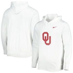 Men's Nike White Oklahoma Sooners Performance Pullover Hoodie
